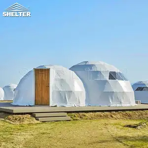 Proveedores de China de la venta Glamping casa de habitación de cúpula geodésica de Camping tienda de campaña al aire libre