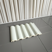 Panel Dinding PVC RUITONG Khusus Tahan Air Dekorasi Interior Mewah Louver Arang Apartemen Hotel Tahan Api