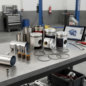 Nouveau piston en alliage d'aluminium de marque LU pour modèle Auris 2ZR 6 cylindres, pièce de rénovation/amélioration avec garantie d'un an - Product Image 3