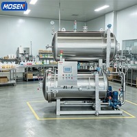 Mosen hogedrukwaterbad-immersieretortmachine voor de sterilisatie van ingeblikt vlees, fruit, groenten en flexibele verpakkingen