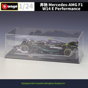 <span class=keywords><strong>Burago</strong></span> 1:24 Mercedess Benz 2023 W14E Licence Produit #44 Lewis Hamilton (Avec Casque) Modèle de voiture en alliage REDBULL <span class=keywords><strong>F1</strong></span> Modèle de voiture - Product Image 3