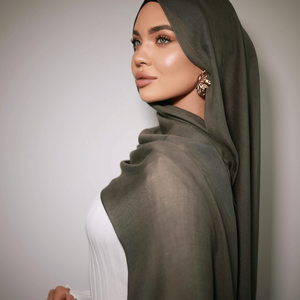 2025 bambú Premium transpirable liso viscosa Modal sarga peso ligero algodón tejido Modal <span class=keywords><strong>Hijab</strong></span> bufanda - Product Image 3