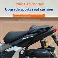 CUSTOM WORLD pour ADV 160 Siège de remplacement confortable avec support lombaire en plastique pour moto