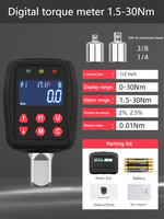 Kunci pas torsi Digital profesional kunci pas dampak elektronik disesuaikan metrik berlapis krom DIY penggunaan industri OEM disesuaikan