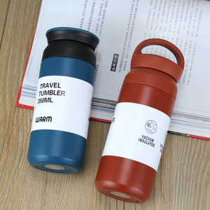 2025 Neuheiten 350ml/500ml Doppelwandige Edelstahl-Thermoskanne Prägnante Vakuum flasche mit Deckel - Product Image 6