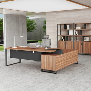 Modern High-Tech Executive Office Desk Luxury CEO Manager Table Free Custom Simple Design Made of Wood for Home Office Use - Product Image 1