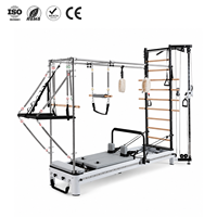 ZENJOY Reformer Pilates Professionnel avec Tour Complète et Barre de Soutien, Machine Combo 6-en-1, Équipement Pilates Personnalisé OEM CE pour Studio à Domicile