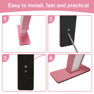 Wall Mounted Nail Lamp <b>Kit</b> Half Moon UV LED Manicure Light With Stand Phone Holder Base Accessories - Product Image 5