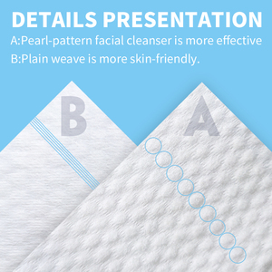 Serviettes jetables hypoallergéniques <span class=keywords><strong>SAEN</strong></span> - Tissu non tissé en viscose épaissi ultra doux pour le démaquillage - Product Image 2