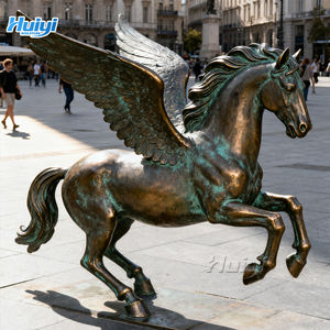 Özel yapılmış açık bahçe dökme bakır hayvan heykelleri, satılık metal dekoratif bronz at heykeller - Product Image 2