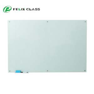 Écran d'affichage standard pour salle de classe en verre trempé effaçable à sec, couleur personnalisée, grand format 1400 mm x 800 mm, fixation murale - Product Image 2