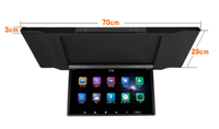 Monitor de Techo Eléctrico Abatible de 18.5 Pulgadas para Vehículos con Techo Panorámico - Pantalla Multimedia IPS Android 1080P con HDMI y WiFi