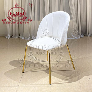 Chaises de salle à manger contemporaines en acier inoxydable doré pour hôtels - Vente en gros - Product Image 2