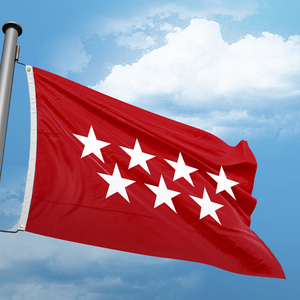 Bandera Nacional Personalizada de 3x5 pies, Banderas de <span class=keywords><strong>Madrid</strong></span>, España, Banderas de Poliéster Impresas Digitales con Ojales de Latón, Decoración Interior y Exterior - Product Image 2