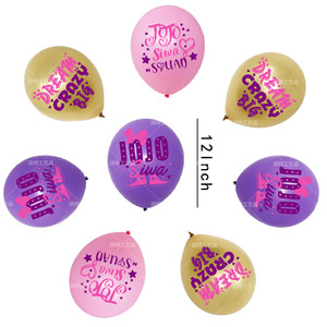 Décorations de fête <span class=keywords><strong>JoJo</strong></span>, fournitures pour fête d'anniversaire <span class=keywords><strong>JoJo</strong></span>, comprenant une bannière, des ballons, un topper pour gâteau et cupcakes, pour filles, thème Siwa. - Product Image 5
