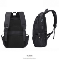Ransel Pola Geometris Tas Travel Sekolah Anti Percikan Air Tas Komputer Anti Maling USB Ritsleting Korea Kasual
