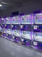 Machine de jeu d'arcade à monnayeur en plastique durable, mini-grue à pinces pour enfants, pour jeu interactif et distribution de petits prix