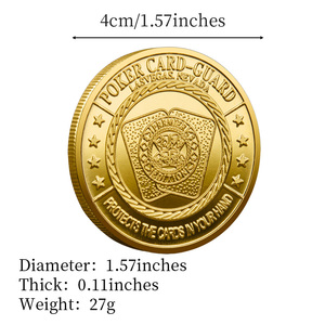 عملة معدنية تذكارية لبوكر لاك جوك من لاس فيغاس، مصنوعة من سبائك الزنك بتصميم مخصص - Product Image 6