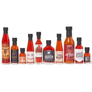 Set de Regalo de 10 Salsas Picantes Variadas (de Picante a Extremadamente Picante), en Frascos de Vidrio Hechos a Mano, un Regalo Único para Hombres, Esposos, Padres, en Cumpleaños y Navidad - Product Image 5