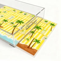 Inserts de plateau en acrylique transparent de 11x17 pouces
