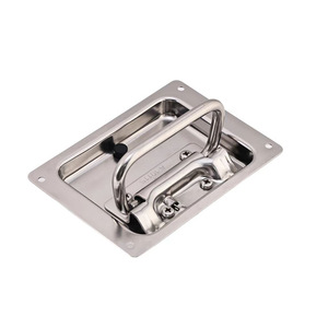 Embedded Stainless Steel Spring Handle A-1011S-1 For Flight Cases And Industrial Equipment Cases - Product Image 2