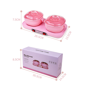 Máy làm nóng sáp tẩy lông di động bằng silicon màu hồng gấp đôi, dung tích 400ml*2, mới nhất - Product Image 6