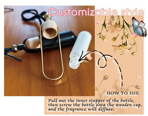 Bouteilles de parfum pour voiture 5ml/7ml/10ml, flacon plat en verre suspendu, <span class=keywords><strong>d</strong></span>ésodorisant rechargeable, conteneur de parfum - Product Image 2