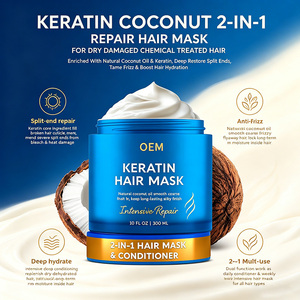 Crema Acondicionadora 2 en 1 <span class=keywords><strong>para</strong></span> Reparación Capilar con Keratina, Hidratación Profunda <span class=keywords><strong>para</strong></span> <span class=keywords><strong>Cabello</strong></span> Dañado, 300 ml - Product Image 4