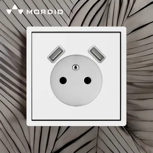 F300 manufacturer supplier Mordio ivory coast Cameroon eu socket wall French socket with 2 USB port