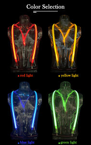 Aksesori pakaian baru lampu LED dewasa Clip-On suspender serat optik pesta kasual pakai dengan panjang panjang untuk festival - Product Image 4