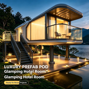 Maison Capsule Spatiale de Luxe, Maison Modulaire Préfabriquée Moderne, Mini-Maison pour Glamping en Station Balnéaire, Pod Conteneur Mobile Futuriste - Product Image 1