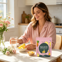 Gummies à la poudre d'ananas, fabrication directe usine ODM/OEM, 60 unités, pH équilibré, complément alimentaire, faible MOQ