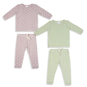 Pyjamas pour enfants personnalisés en modal, pyjamas écologiques pour garçons, vêtements de nuit pour enfants, ensemble de vêtements de détente en jersey pour enfants - Product Image 2