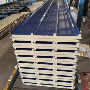 Panneau de toiture et de mur isolé PIR, ignifuge B1, hermétique et sans poussière, pour usine électronique de salle blanche au Vietnam - Product Image 1