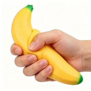 High Quality Hot Selling TPR Banana Squishy Toy Fidget Toy Squeeze Toy for Children - Product Image 1