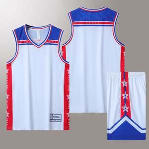 LJ売れ筋プラスサイズクイックドライ抗菌通気性熱伝達印刷メッシュバスケットボールジャージーメンズトレーニング - Product Image 5