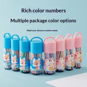 Pennelli per colorare per studenti della scuola primaria dai 6 anni in su, per <span class=keywords><strong>pittura</strong></span> mattutina, 12-36 <span class=keywords><strong>colori</strong></span>, non macchiangono, non odorosi, lavabili - Product Image 3