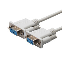 Penjualan laris RS232 DB9 9-PIN adaptor perempuan jaket PVC 5mm kabel ekstensi Data seri printer monitor Video