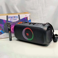 Altavoces Inalámbricos para Karaoke Portátiles de Alta Calidad, Recién Llegados, Gran Venta, para el Hogar y Exteriores, 1 Micrófono, 100 W, LED RGB, Compatibles con Computadoras