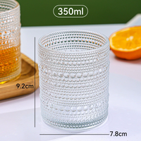 Verre à whisky en verre cristallin épais au design rétro créatif, idéal pour l'extérieur, l'hôtel et la maison