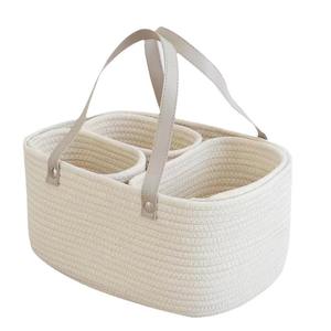 Panier de rangement moderne en corde de coton fait main panier à jouets panier à couches organisateur pour <span class=keywords><strong>bébé</strong></span> - Product Image 2