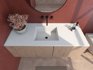 Lavabo <span class=keywords><strong>de</strong></span> salle <span class=keywords><strong>de</strong></span> bain <span class=keywords><strong>en</strong></span> pierre artificielle au design moderne, lavabo rectangulaire <span class=keywords><strong>en</strong></span> forme <span class=keywords><strong>de</strong></span> rectangle pour un usage domestique, prix avec armoire incluse - Product Image 3