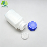 Bouteille en plastique HDPE carrée blanche de 250 ml à 1 L, récipient de stockage vide pour réactifs chimiques, emballage d'échantillons liquides