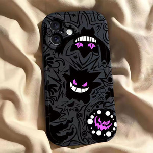 Alla moda simpatico cartone animato Anime Gengar custodia del telefono in Silicone morbido per iPhone 11 16 Pro Max Shell colorato comodo guscio del telefono <span class=keywords><strong>cellulare</strong></span> - Product Image 4