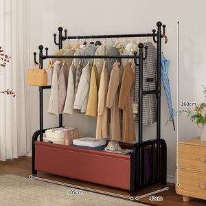 Porte-vêtements rond, support de rangement pour vêtements, présentoir rotatif à 360 degrés - Product Image 3
