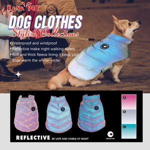 निर्माता थोक कस्टम लोगो गर्म चिंतनशील शीतकालीन कुत्ते कोट - Product Image 3