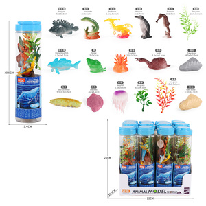 UCOK 12 Figuras <span class=keywords><strong>de</strong></span> Criaturas Marinas Surtidas con Plantas Acuáticas, <span class=keywords><strong>Juguetes</strong></span> Oceánicos <span class=keywords><strong>de</strong></span> Plástico para Niños, Regalos <span class=keywords><strong>de</strong></span> Cumpleaños - Product Image 3