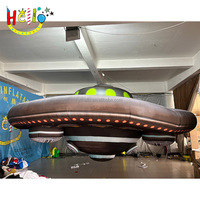 Station spatiale suspendue personnalisée Vaisseau spatial gonflable Ufo gonflable pour la décoration d'événements