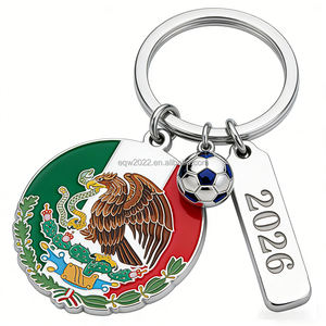พวงกุญแจโลหะผสมสังกะสีรูปธงชาติฟุตบอลโลกแบบกำหนดเอง ของขวัญหรือของที่ระลึกสำหรับแฟนฟุตบอล - Product Image 6