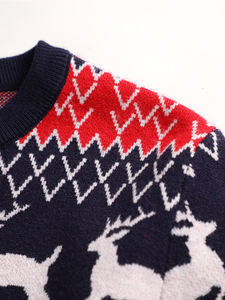 <span class=keywords><strong>Pull</strong></span> à col rond classique <span class=keywords><strong>de</strong></span> Noël personnalisé par le fabricant OEM pour l'automne et l'hiver - Product Image 2